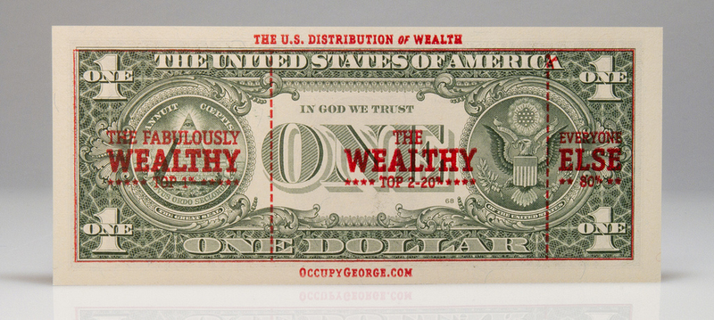Illustration for article titled The 99% Is Printing Infographics on Money to Show the 1% the Reality of Occupy Wall Street